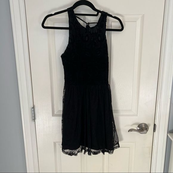small black lace Hollister dress